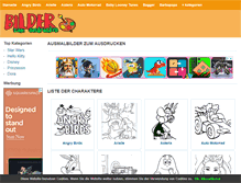 Tablet Screenshot of bilderzumausdrucken.com